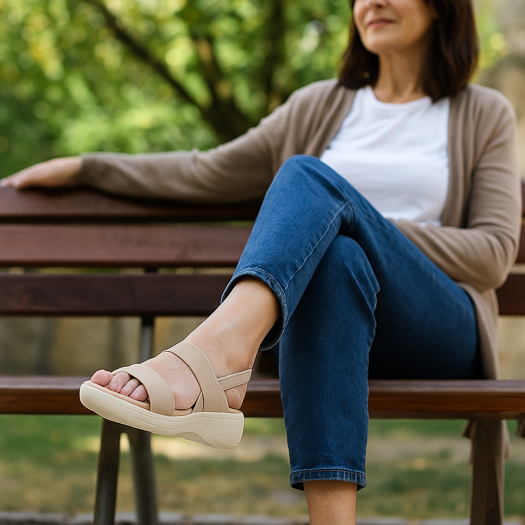 Ergonomische Orthopädische Damensandalen für Schmerzlinderung - SoftWalk